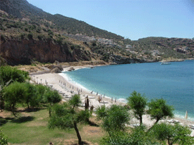 Kalkan town beach